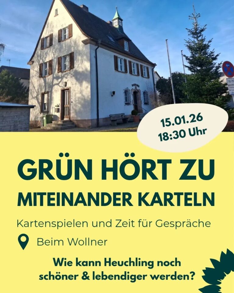 „Grün hört zu“ – Miteinander Karteln in Heuchling